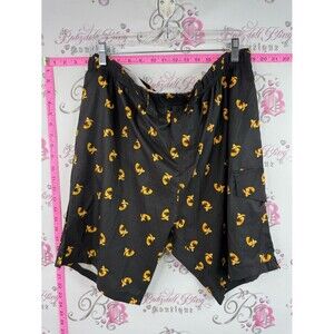 Sovereign Code shorts swim Men's Black Swim Board Shorts with Yellow Fish Print
